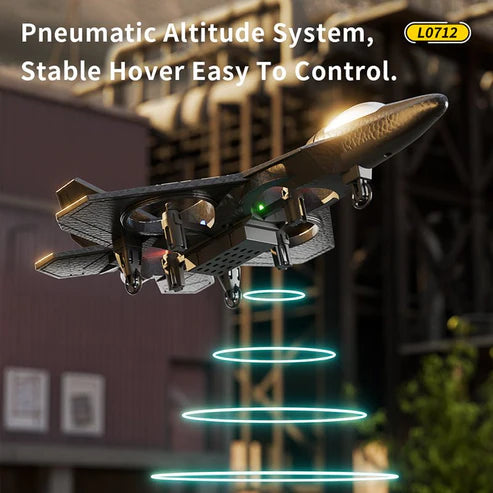L0712 Remote Control Fighter Jet – 2.4GHz Quad-Prop RC Plane